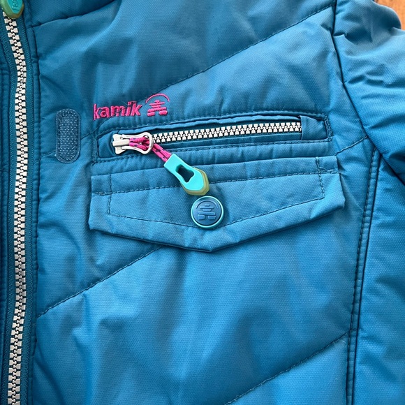 Kamik Kids Ski Jacket with Zip-On Hood Size 12 - Picture 12 of 13